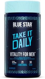 Blue Star Nutraceuticals VITALITY FOR MEN - Multivitamin & Mineral formula for Men who workout, w/Ashwagandha and B-vitamins - Energy You’ll Notice - 90 Veggie Capsules