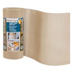 EasyLiner Select Grip Shelf Liner for Drawers & Cabinets - Easy to Install & Cut to Fit - Non Slip Non Adhesive Grip Shelf Liner for Kitchen Drawers, Bathroom, Pantry - 12in. x 24ft. - Taupe,Brown