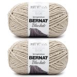 Bernat Blanket BB Almond Yarn - Pack of 10.5oz/300g - Polyester - #6 Super Bulky - 220 Yards - Knitting & Crochet