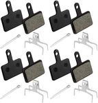 4 Pairs Bike Brake Pads, Resin Semi-metal Bicycle Disc Brake Pads Replacement for Mountain MTB Ebike for Tektro Shimano TRP Deore Br-M575 B01s Mt200 M525 M515 T615 T675 M505 M495 M486 M485