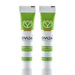 Dvija Ayurvedic Wound Healing Cream - 30gm | With Jatyadi & Vrana Ropan Oil | Haemostasis, Non-healing & Chronic Ulcers, Foot Ulcers, Bedsores, Cuts, Injuries & Wounds, Sports Injuries - Pack Of 2