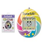 Bandai Tamagotchi 42879 , Gen 1, Candy Swirl with Chain-The Original Virtual Reality Pet, Multicolor,5 x 4.2 x 1.8 Centimeters