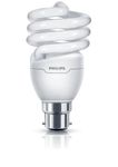 Philips Tornado Compact Fluorescent Spiral Light Bulb [B22 Bayonet Cap] 20 W (95 W Equivalent, 10000 Hours) - Warm White