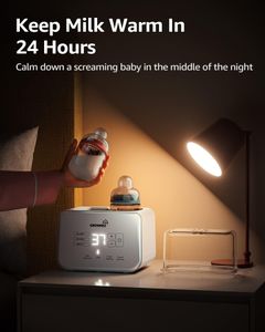 Grownsy 9-in-1 Bottle Warmer – Cream White Baby Bottle Heater