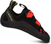 La Sportiva Men's Tarantula Rock Climbing Shoes, Black/Poppy, 10 US, 43 EU