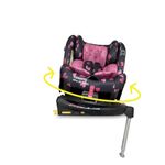 Cosatto All in All Rotate 360° Swivel Spin Car Seat - Group 0+123, 0-36 kg, 0-12years, ISOFIX, ERF, Anti-Escape (Charcoal Lighthearted)