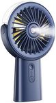 Otlonpe Misting Fan Portable Handheld Fan,4000mAh Hand Held Mist Fan Rechargeable Power Bank,90° Adjustable Small Mister Fan,Personal Cooling Water Spray Fan for Men Women Travel Home (Dark Blue)