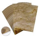 ABSOFINE Vintage Old Paper 25 Sheets Writing Paper DIN A4 Parchment Paper for Printing 120g Retro Paper for Handmade Invitation DIY