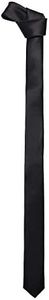 New Mens Solid Black Retro Skinny Necktie 1.5 Tie