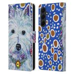 Head Case Designs Officially Licensed Mad Dog Art Gallery Westie Dogs Leather Book Wallet Case Cover Compatible With Samsung Galaxy A35 5G