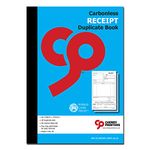 Cherry Carbonless NCR Receipt Book Duplicate 2pt A5 (148 x 210 millimetres) S+L Perfect for Small Businesses