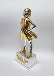 Gold Art India Daughter Figurine Silver & Gold Plated | World's Best Daughter | Best Daughter Gift | Gift for Daughter | Daughter Birthday | Study Table | Office Desk (Two Tone)