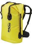 SealLine Black Canyon Waterproof Dry Pack with Waist Belt Support, Yellow, 65-Liter