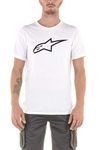 Alpinestars Men's Ageless Classic Tee Short Sleeve T-Shirt, White (White/Black), Large