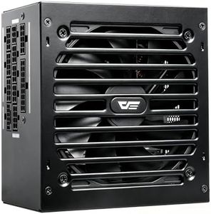 darkFlash DG850 850W PSU, ATX 3.1 PCIe 5.1 Gaming Power Supply, 80 Plus Gold Fully Modular, Native 12V-2x6 600W Cable for RTX 50/40 Series, ATX 3.0 Ready, 140mm Compact Quiet, Embossed Cables, Black