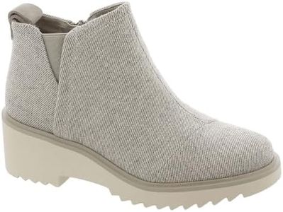 TOMS Women's Maude Chelsea Boot, Natural Shimmer, 8