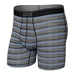 Saxx Mens Quest Boxer Brief Fly XL SOLAR STRIPE