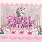 Party Propz Unicorn Birthday Decorations For Girls - 72 Pcs, Unicorn Theme Birthday Decorations Kit | Birthday Decoration Items For Girl, Kid | Unicorn Decoration For Birthday Girls