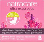 Natracare Cool Comfort Pads and Shields Ultra Extra Pads Normal With Wings, 12 Count (Pack of 3)
