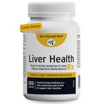 Liver Health Rx: Liver Detox, Liver Cleanse & Fatty Liver Repair. Liver Health Formula with Milk Thistle Extract, Dandelion Root, Yarrow, Burdock Root & Artichoke. Liver Health Support Supplement 120s