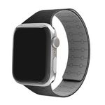 DailyObjects Black Velour Snap On Watchband Compatible with Apple Watch (42/44/45/49mm) For Ultra 2/Ultra, Series 9 8 7 6 5 4 3 SE SE2 (Watch not Included)