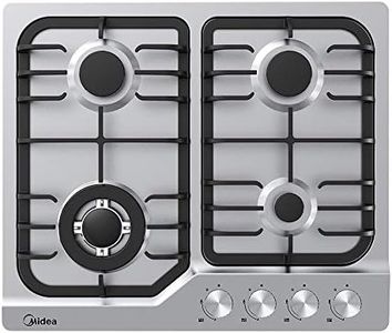 Midea Stainless Steel 8100W Gas Cooktop, 60 cm Size