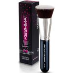 Keshima Large Flat Top Kabuki Foundation Brush - Premium Makeup Brush for Liquid, Cream, and Powder - Buffing, Blending, and Face - 4cm Top Diameter