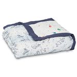 (Stargaze) - aden + anais Silky Soft Dream Blanket, 100% Viscose Bamboo Muslin Baby Blankets for Girls & Boys, Ideal Newborn Nursery & Crib Blanket, Unisex Toddler & Infant Boutique Bedding, Stargaze