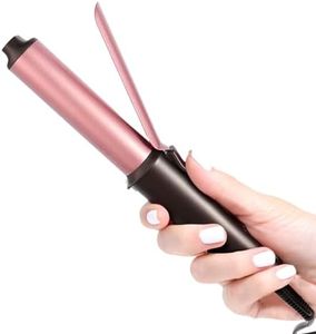 LANDOT Mini Curling Iron Hair Curler: 1 Inch Small Curling Wand for Short Hair - Ceramic Dual Voltage Travel Size Curling Iron with Adjustable Temperature