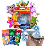 Holomonsters 3D Hologram Game Starter Kit - Interactive Trading Cards & Accessories - 3D Hologram Projector, 6 Trading Cards, Mobile Phone Game App - Card Games, Trading Card Packs & Sets for Children