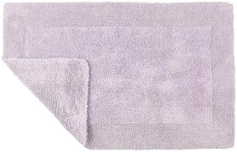 Allure Heavyweight Reversible Bath Mat, 100% Cotton, Super soft, Washable, Large Size 53cm x 85cm (Heather)