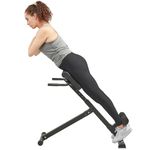 LifePro Foldable Roman Chair Hyperextension Bench & Dip Station - Multi-Purpose Workout Back Extension for Upper Body, Lower Core Strength Training 330 Lbs Weight Capacity