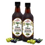 AVG Health Organics Olive Vinegar with mother, natural & unfiltered, Jaitoon Sirka, 500 ml (Pack of 2)