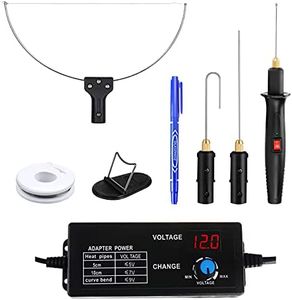 4 in 1 Foam Cutter Set With Digital Voltage Controller, GOCHANGE Electric Cutting Machine Pen Tools Kit, 100-240V /18W Styrofoam Cutting Pen with Electronic Voltage Transformer Adaptor