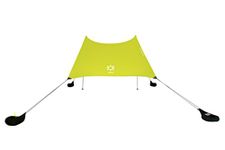 Neso Tents Grande Beach Tent, 2.1 m(7ft) Tall, 2.7m(9ft) x 2.7m(9ft), Reinforced Corners and Cooler Pocket (Lemon)