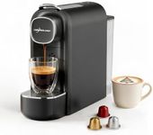PURHUGO CHEF Mini Espresso Capsule Machine-One Cup Coffee Machine Single Serve Coffee Maker,Perfect for Small Space,20.29oz Removable Tank,Black
