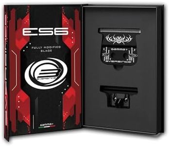 GAMMA+ 3Versince ES6 Black Diamond DLC Wide Blade with DLC "The One" Cutter Trimmer Blade Set