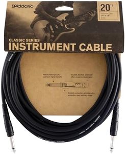 Planet Waves Classic Series Instrument Cable, 20 feet-Black