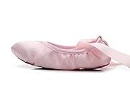 Lily's Locker Satin Ballet Shoes for Girls Kids & Toddler Split-Sole Ribbon Ballerina Shoes (Pink, Little_Kid, Numeric_9)