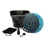 Aquascape Pond Filter & Waterfall Spillway, Efficient Mechanical & Biological Filtration, Compact, Black