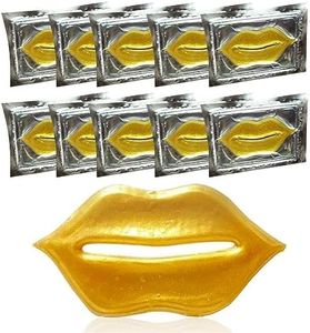 VERONNI 24K Gold Lip Mask -30 Patch Golden Lip Masks Set Moisturizer Great Lip Plumper Mask for Dry Lip Hydrating Nourishing,Minizes Lip Fine Lines,Keep Lip Smoother and Firm