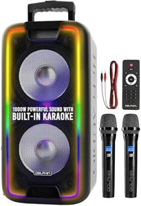 Dolphin Party Speaker Wireless Bluetooth w/Wheels for Parties, Karaoke, DJ Speakers, Long Battery Life