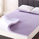 Best Price Mattress 1.5 Inch Egg Crate Memory Foam, Soothing Lavender Infusion, Full Mattress Topper