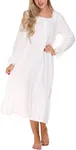 Ekouaer Victorian Nightgown Cotton 