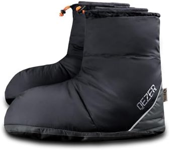 QEZER Down Booties for Men and Women Keep Warm Foot Warmers Camping Slippers Winter Camping Socks