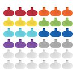 Wrap-It Storage - Cable Labels, Oval, Multi-Color (36 Pack) Write On Cord Labels, Wire Labels, Cable Tags and Wire Tags