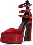 FINDVELL Chunky Platform Heels for 