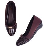 XE Looks Women's Brown Bellies Atrractive Stylish for Women UK-3