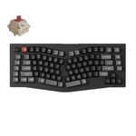 Keychron V10 Ultra 8K Wireless Mechanical Keyboard, Alice Ergonomic 75% Layout with Knob, (8000Hz for 2.4GHz/USB-C Wired)/Bluetooth 5.3, ZMK Hot-Swappable Red Linear Switch for Mac, Windows & Linux