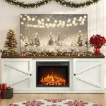 VASAGLE Fireplace TV Stand for TVs